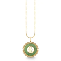 Gold, Diamond & Nephrite Jade Chinese Zodiac Charm