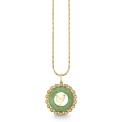 Gold, Diamond & Nephrite Jade Chinese Zodiac Charm