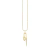 Gold, Diamond & Opal Hanging Snake Pendant