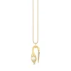 Gold, Diamond & Opal Large Hanging Snake Pendant