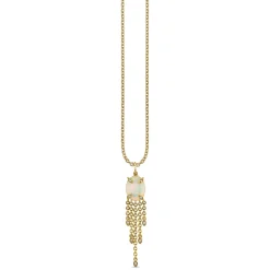 Gold, Diamond & Opal Oval Marquise Eye Prong Charm