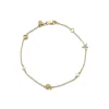 Gold Diamond & Pearl Shell Bracelet
