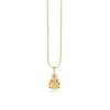 Gold, Diamond & Ruby Large Ladybug With Open Wings Charm