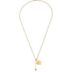 Gold, Diamond & Ruby Perfect Match Necklace