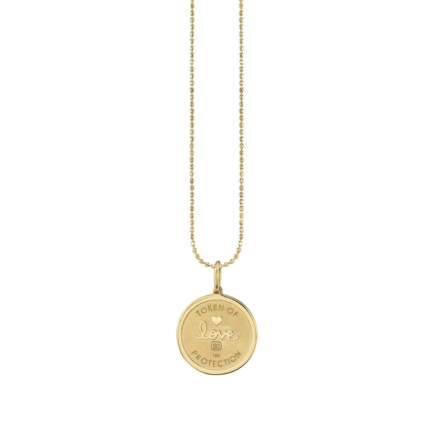 Gold Diamond & Turquoise Eye with Rays Coin Charm