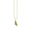 Gold, Diamond, Emerald, Orange Sapphire, Ruby, Sapphire & Yellow Sapphire Parrot Charm