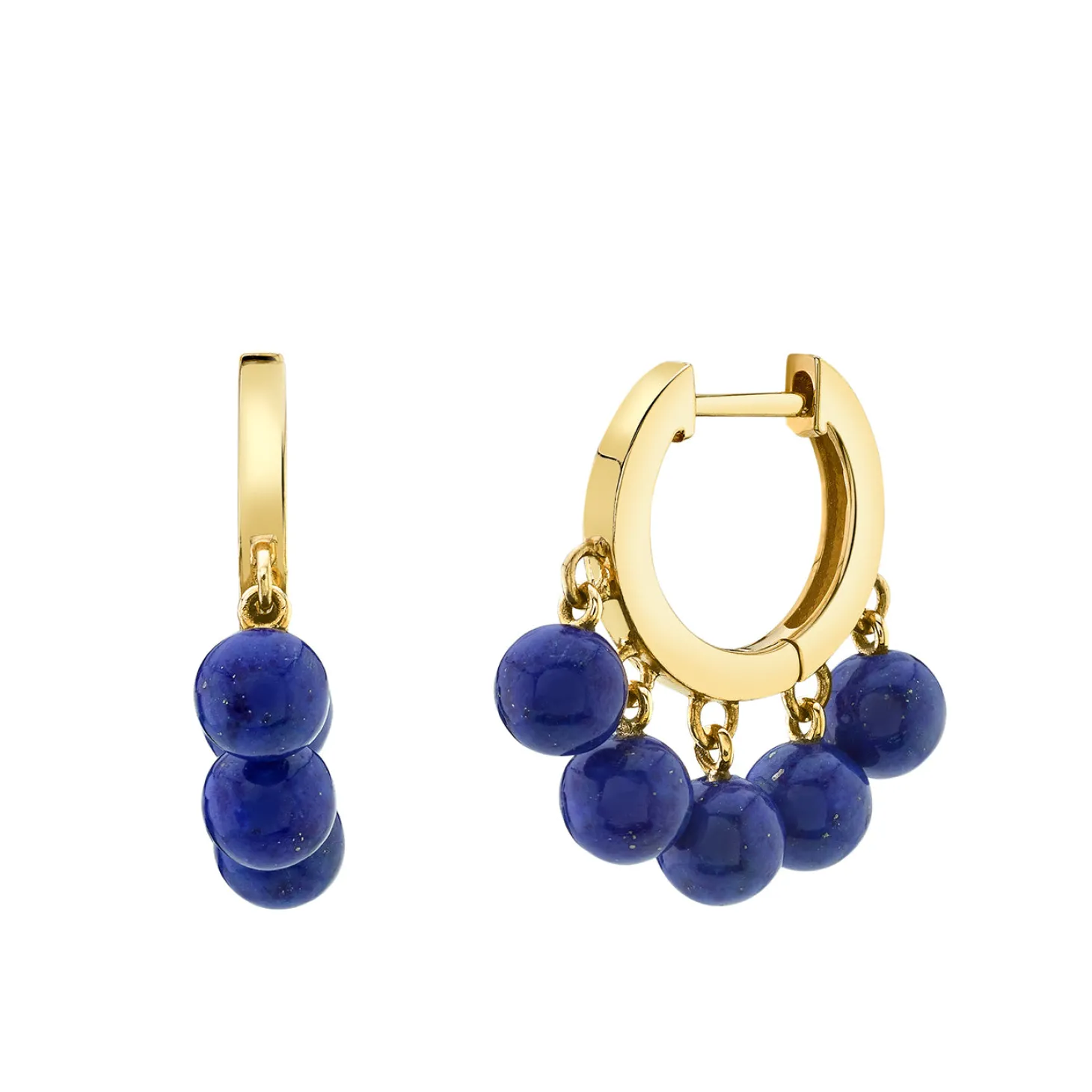 Gold Drop Huggie Hoops
