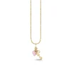 Gold Love & Heart Charm Necklace