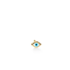Gold Mini Enamel Eye Stud