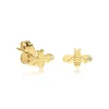 Gold Plated Sterling Silver Bee Stud Earrings