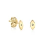 Gold Plated Sterling Silver Eye Stud Earrings