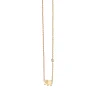 Gold Plated Sterling Silver Elephant Necklace with Bezel Set Diamond