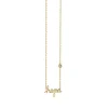 Gold Plated Sterling Silver Hope Necklace with Bezel Set Diamond