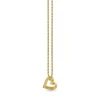 Gold Small Fluted Heart Charm