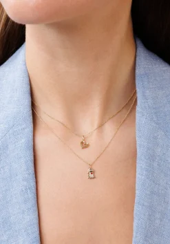 Gold Small Fluted Heart Charm