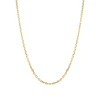 14K Gold Diamond Cut Cable Chain