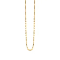 14K Gold Diamond Cut Cable Chain