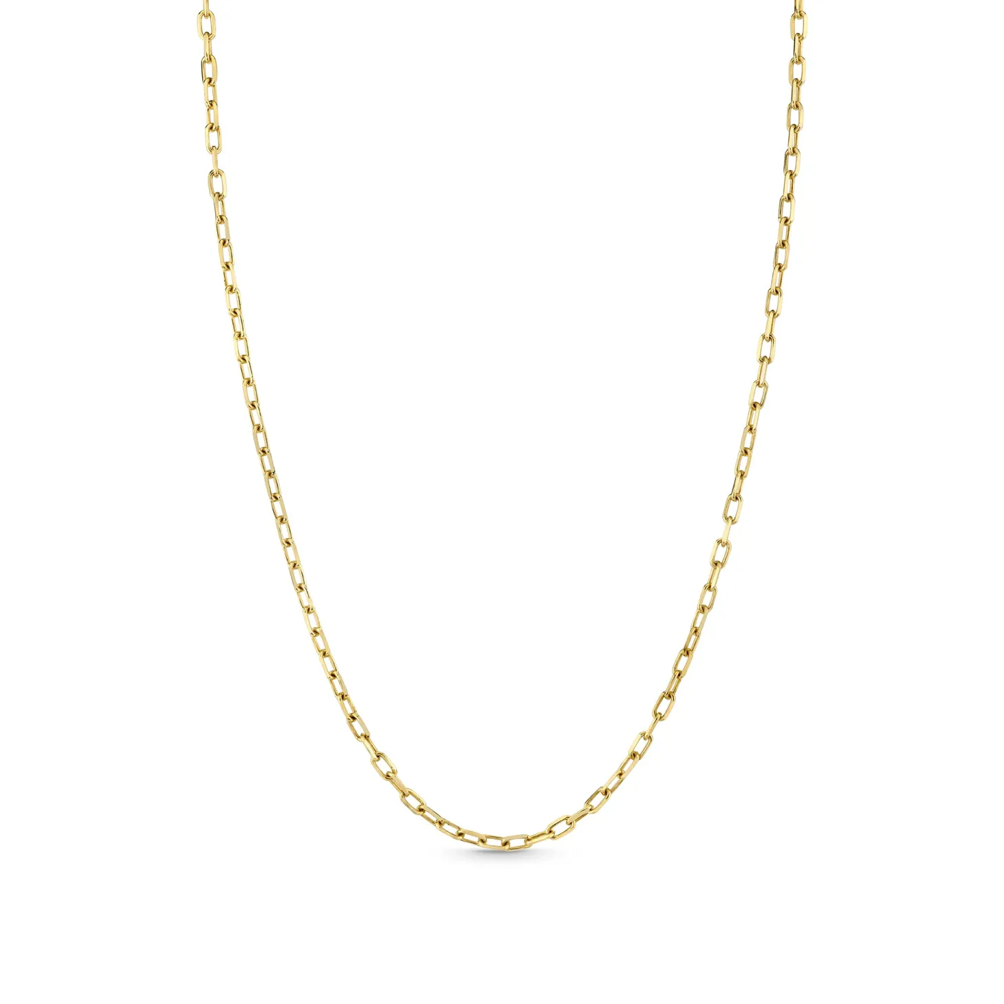 14k Gold Elongated Cable Chain