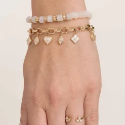 14k Gold Endless Link Chain Bracelet