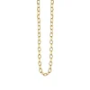 14k Gold Flat Oval Link Chain