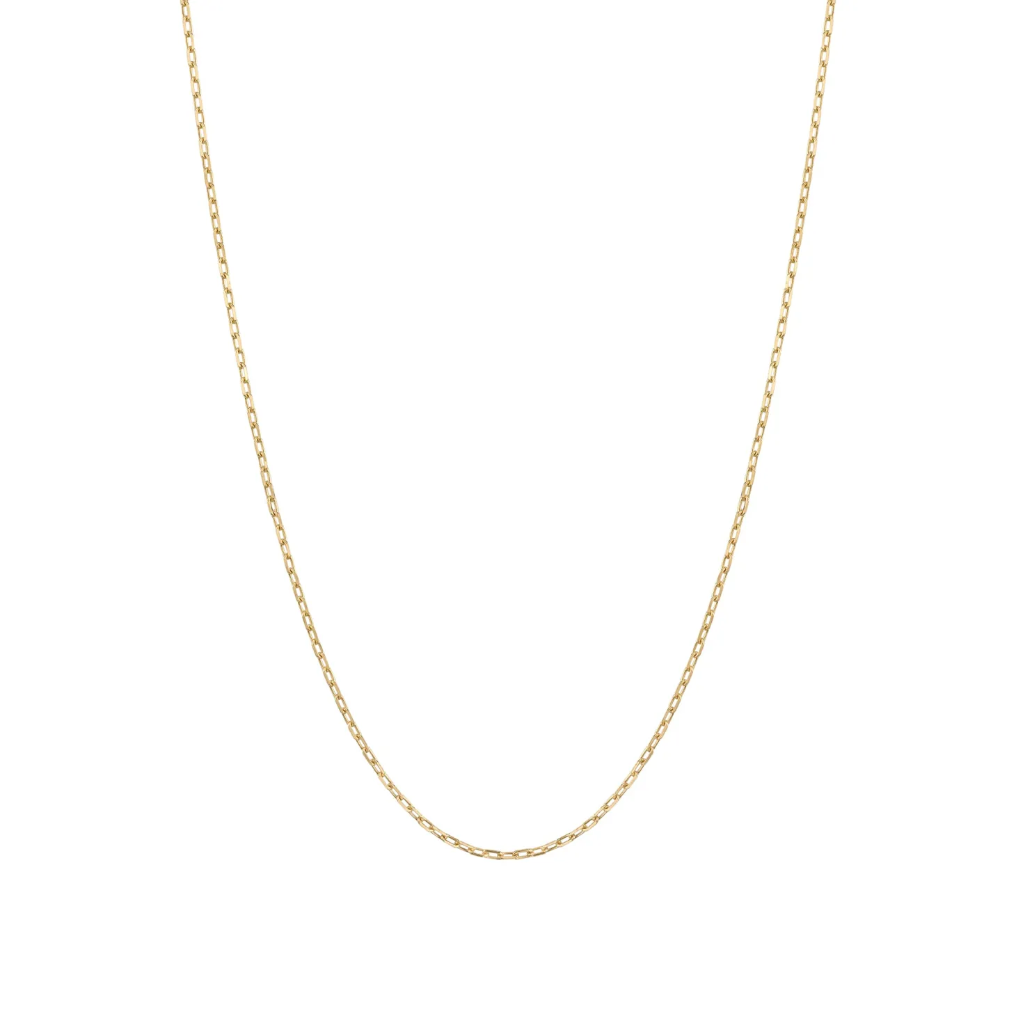 14k Gold Lightweight Square Chain