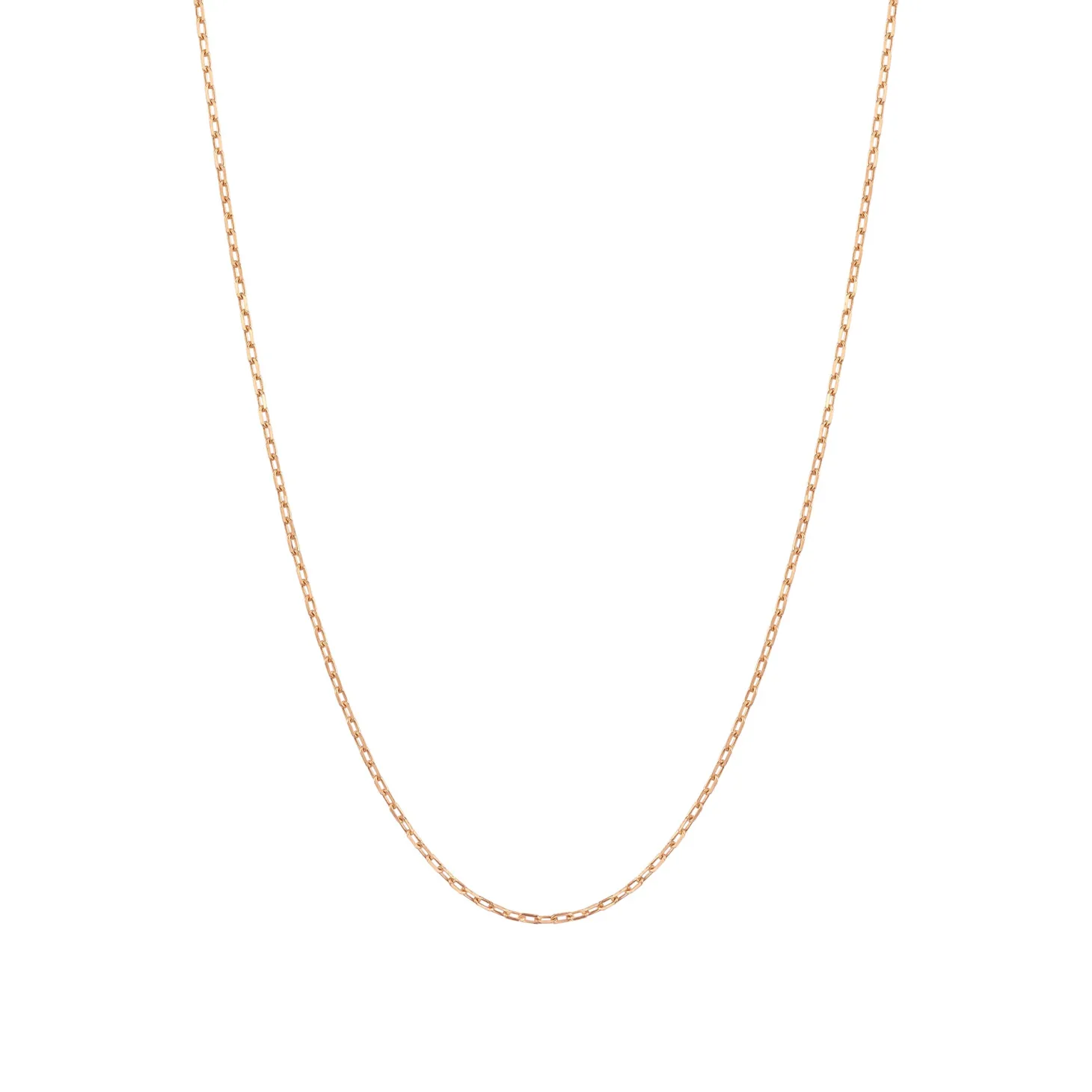 14k Gold Lightweight Square Chain