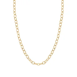 14k Gold Oval Cable Chain
