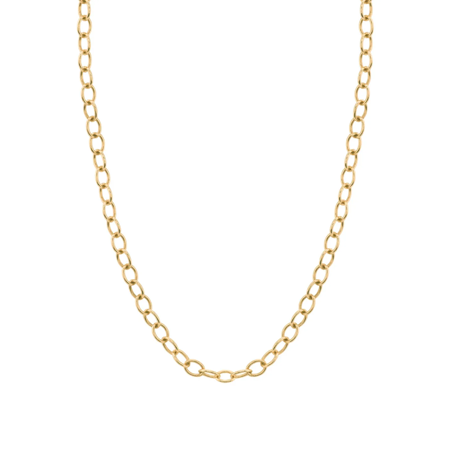14k Gold Oval Cable Chain