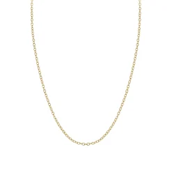 14k Gold Tiny Oval Link Chain