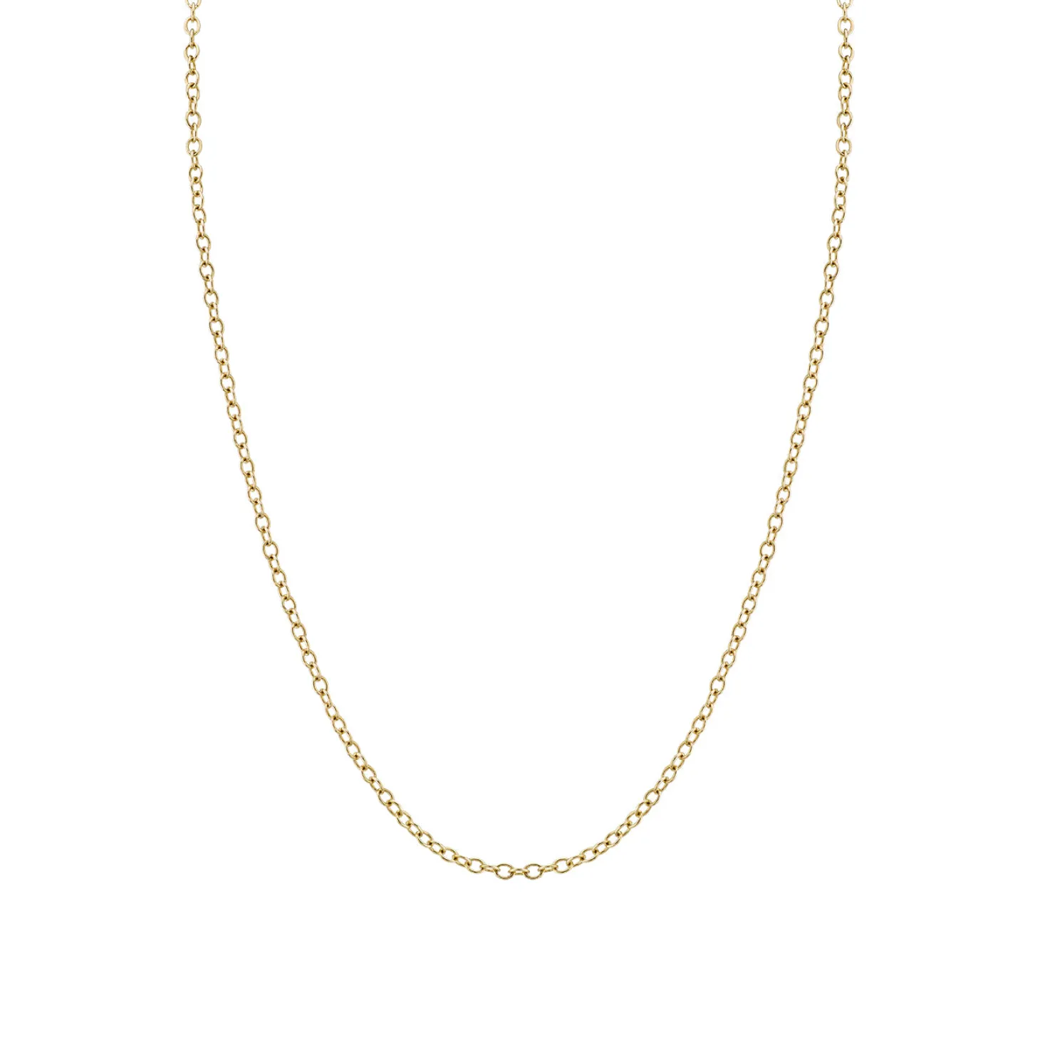 14k Gold Tiny Oval Link Chain