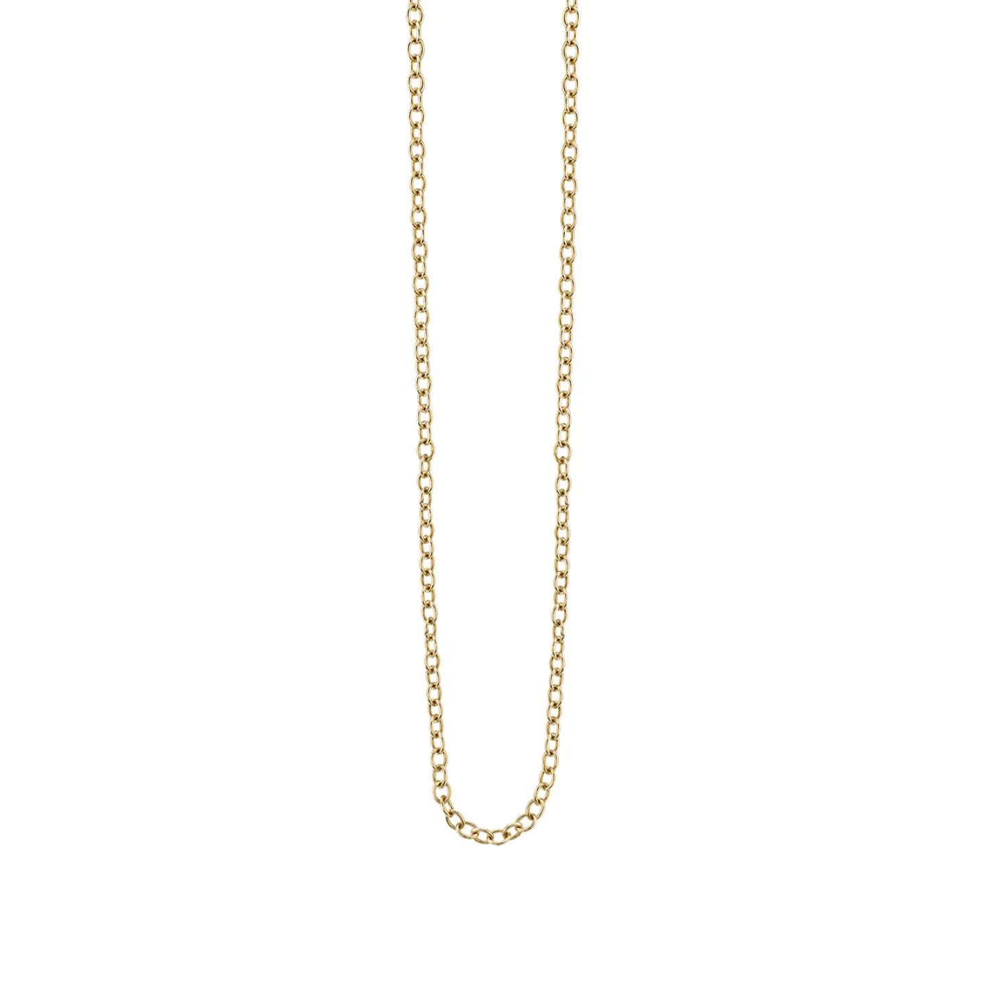 14k Gold Tiny Oval Link Chain