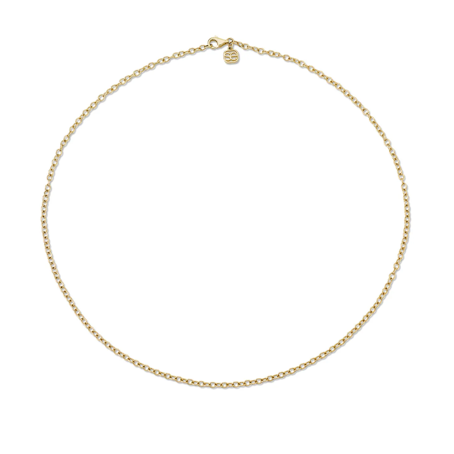 14k Gold Tiny Oval Link Chain