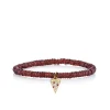 Kids Collection Gold & Diamond Pizza Slice on Garnet