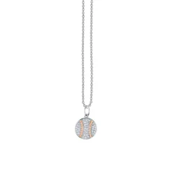 Kids Collection Gold & Diamond Baseball Necklace