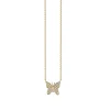 Kids Collection Gold & Diamond Mini Butterfly Necklace
