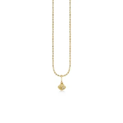 Kids Collection Gold & Diamond Tiny Clam Shell Charm