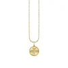 Kids Collection Gold & Diamond Tiny Bee Coin Necklace