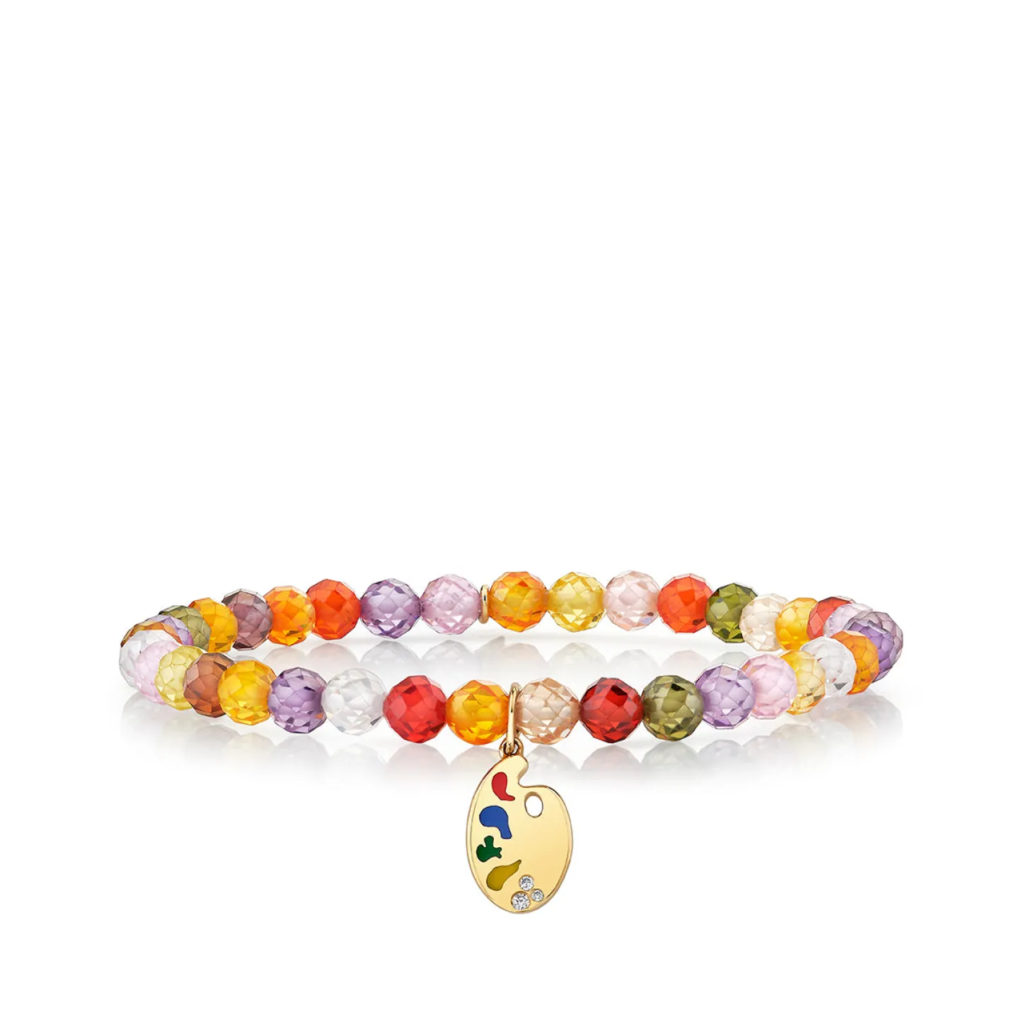 Kids Collection Gold & Diamond Paint Palette on Multicolor Zircon