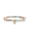 Kids Collection Gold & Diamond Heart on Impression Jasper