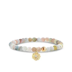 Kids Collection Gold & Diamond Camellia on Multi Morganite