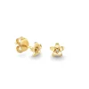 Kids Collection Gold & Diamond Tiny Plumeria Stud