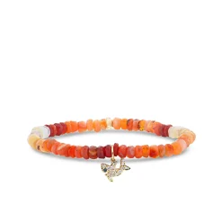 Kids Collection Gold & Diamond Shark on Fire Opal