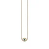 Kids Collection Gold & Diamond Mini Bezel Eye Necklace