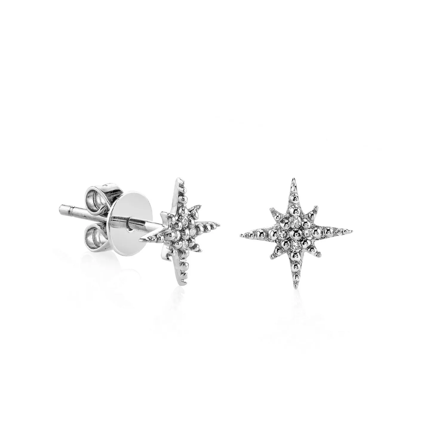 Kids Collection Gold & Diamond Mini Starburst Stud