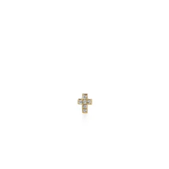 Kids Collection Gold & Diamond Mini Cross Stud