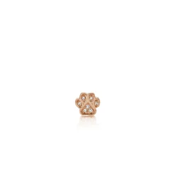 Kids Collection Gold & Diamond Mini Paw Stud