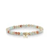 Kids Collection Gold & Enamel Tiny Butterfly on Impression Jasper