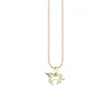 Kids Collection Gold & Enamel Unicorn Necklace