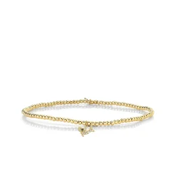Kids Collection Gold & Enamel Tiny Shark on Gold Beads