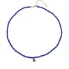 Kids Collection Gold & Enamel Eye Lapis Necklace